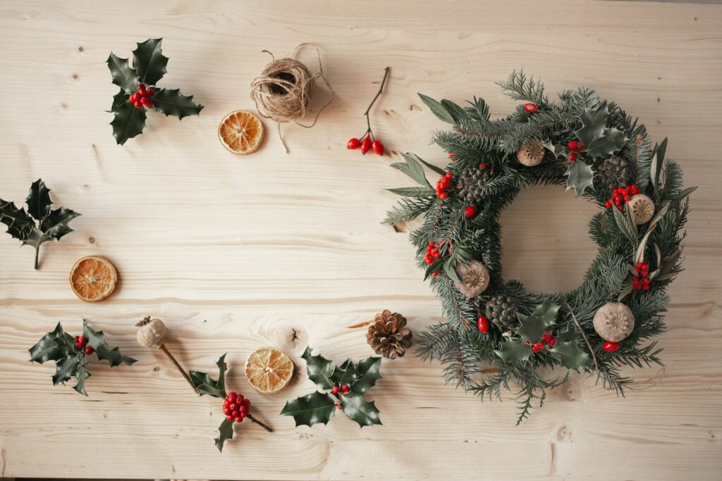 Christmas Wreath making at The Ledburry